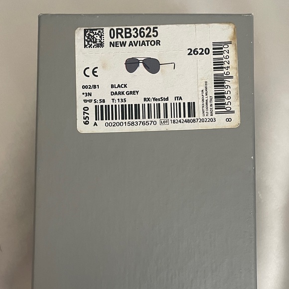 RAY-BAN 0RB3625 New Aviator Sunglassesđź–¤ - Picture 15 of 15